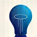Icon representing a lightbulb with gears, symbolizing innovation in HR technology