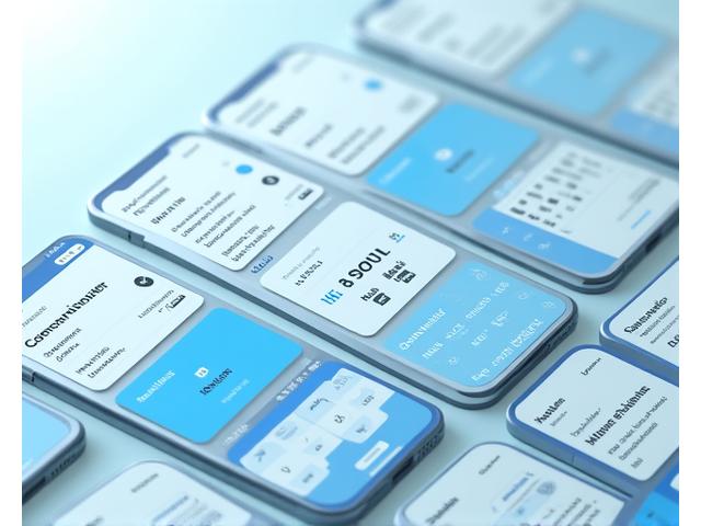 Smartphone screens displaying HR mobile applications for employee self-service and communication